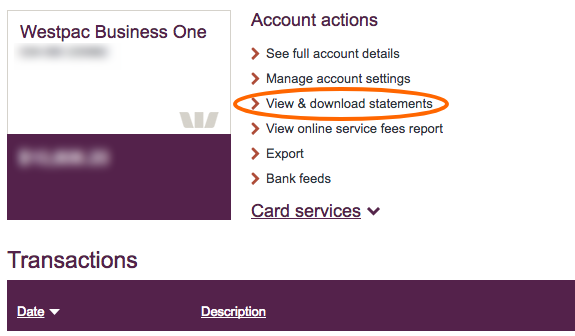 View & download statements Westpac Business Banking