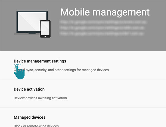 Google Apps Mobile Devices Management