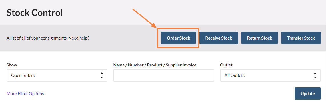 Order Stock Vend Xero Integration