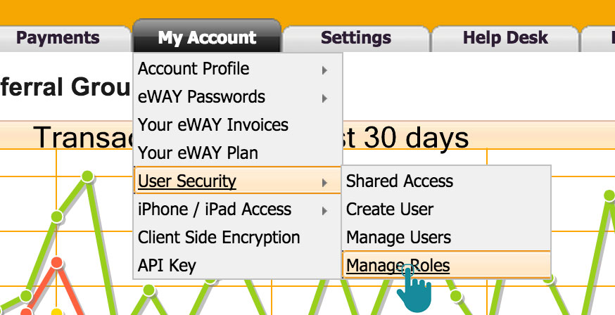 eWay MYeWAY My Account User Security Security Roles for Bookkeepers Accountants