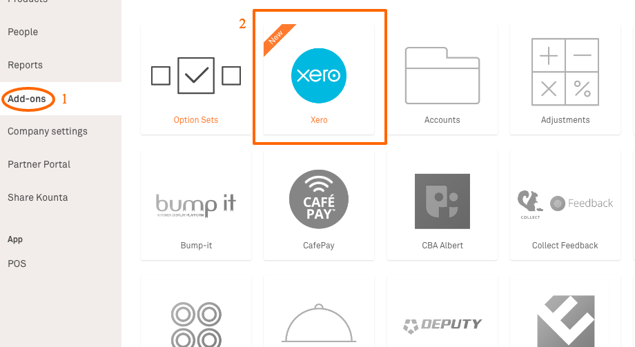 Connect Xero to Kounta