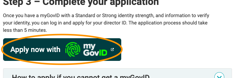 Apply now for DIN with myGovID