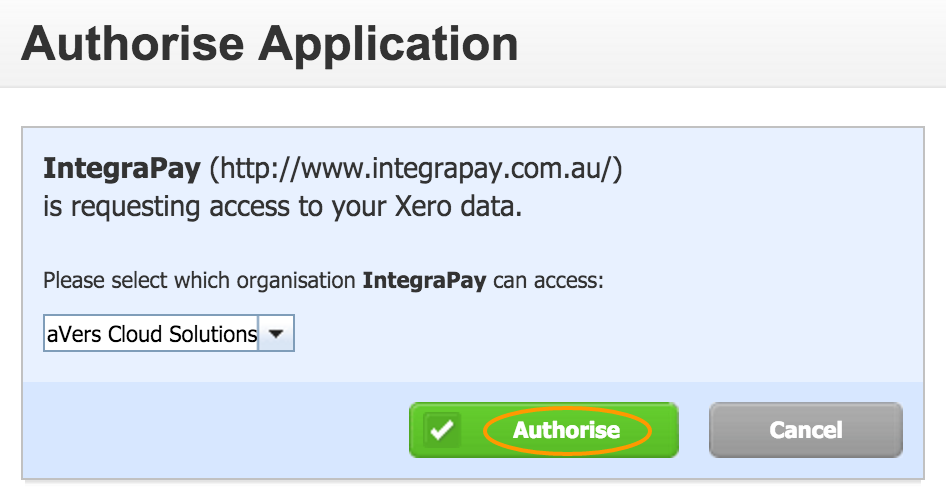 Xero API Authorise Application