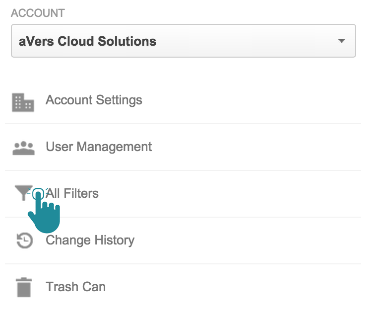 All Filters Google Analytics