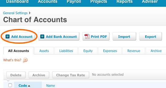 How to add Kounta Accounts to Xero