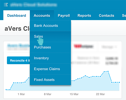 Xero Accounts Sales